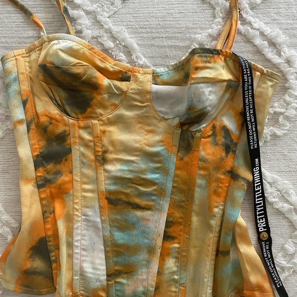 PLT TIE DYE CORSET SET